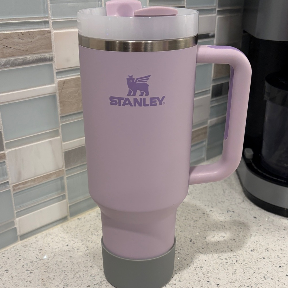 40 Oz Soft Matte Stanley Purple Tumbler with Handle